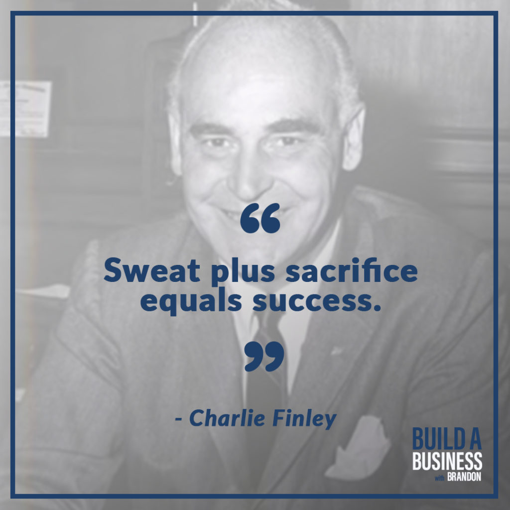 Sweat plus sacrifice equals success.