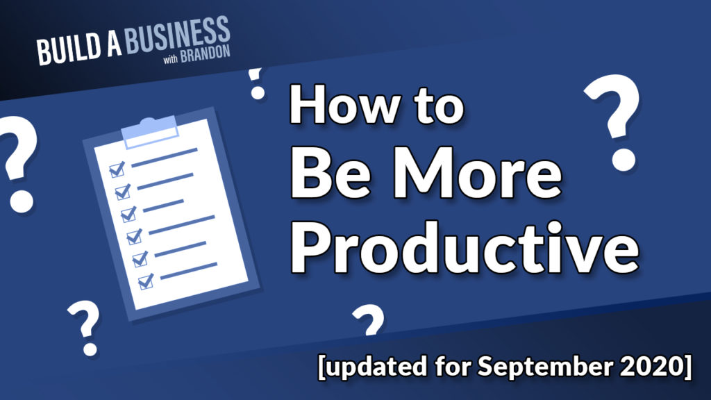 How to be more productive