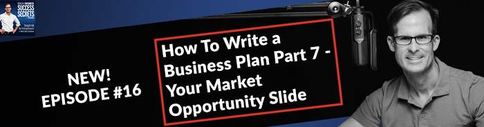 How To Write a Business Plan Part 7 - Your Market Opportunity Slide: NEW! Business Podcast